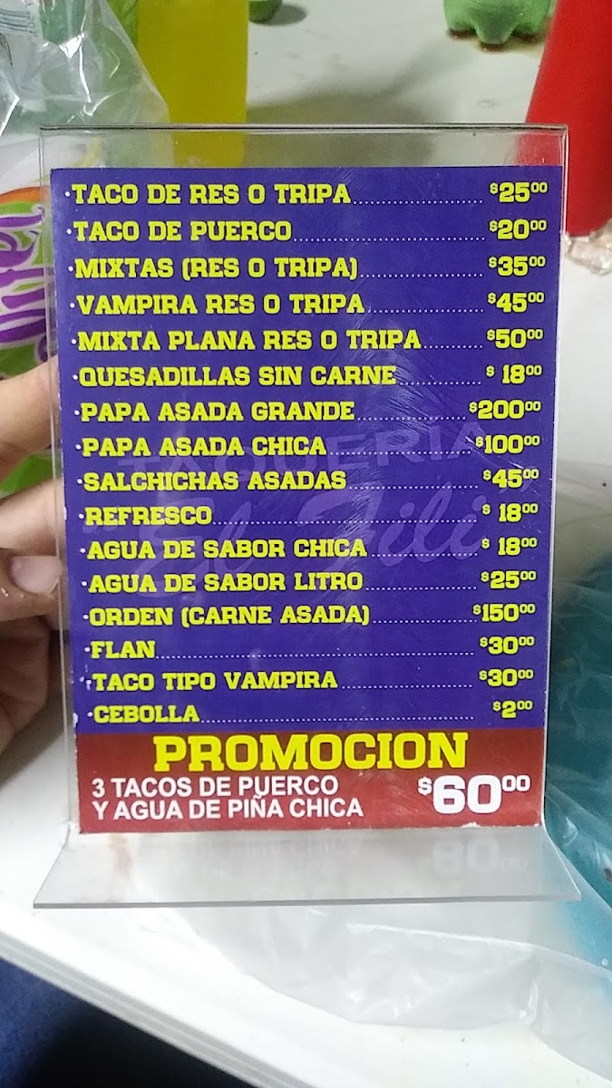 Taquería Fili Menu - Image 2